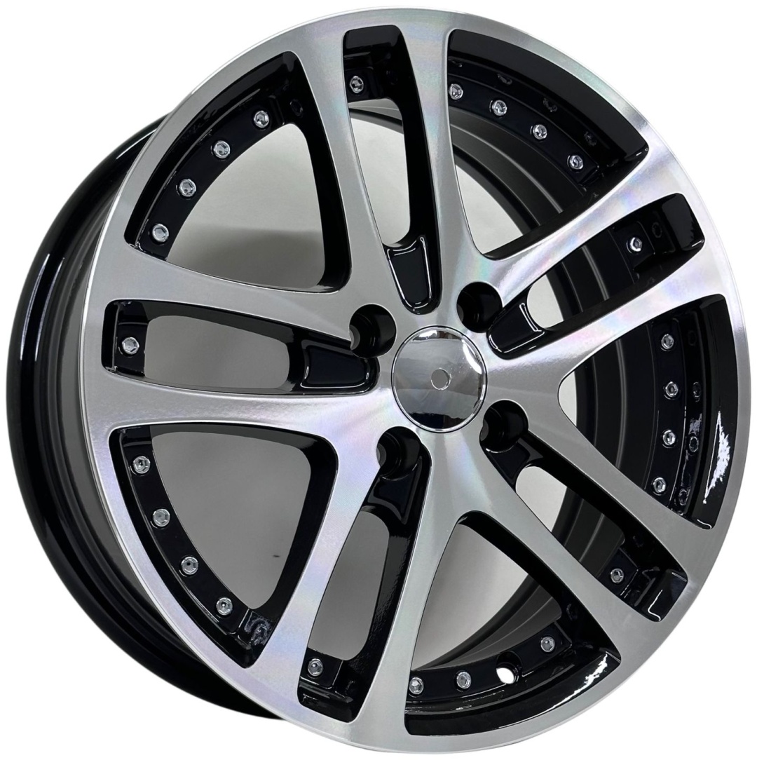 Yixing 924WW 6x15/4x98 D58.6 ET35 4 диска черный, серебристый