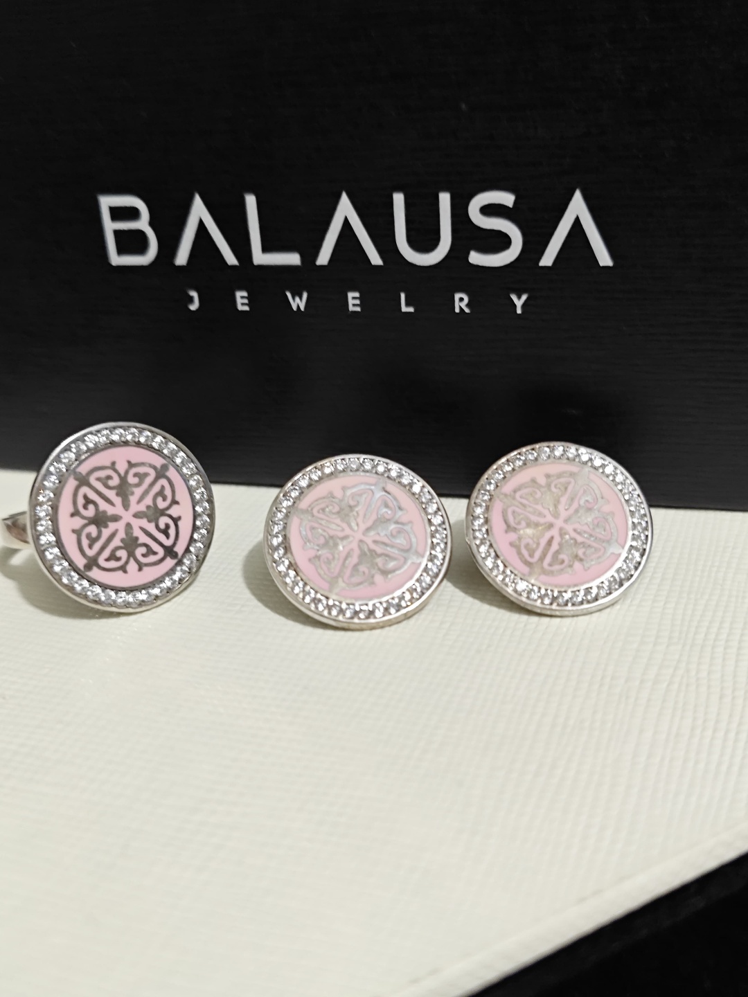 Balausa Jewelry Е066(14) 17р. вес 11 г серебро, фианит, эмаль