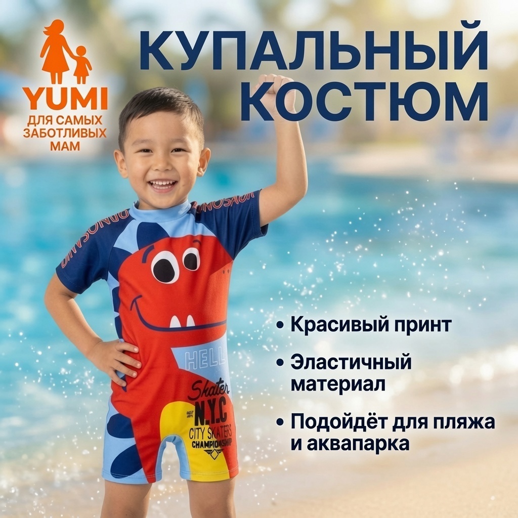 Комбинезон YUMI синий