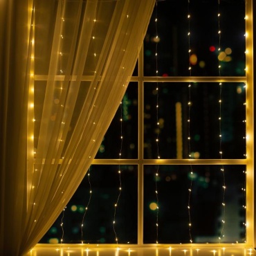 Роса, штора Luazon Lighting цвет свечения теплый белый 1.6 м