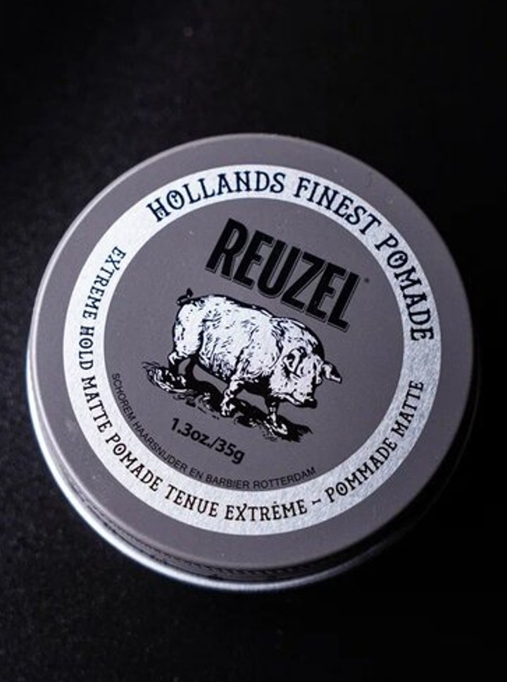 Reuzel Extreme Hold Matte Pomade серая помада экстрасильная фиксация 35 г