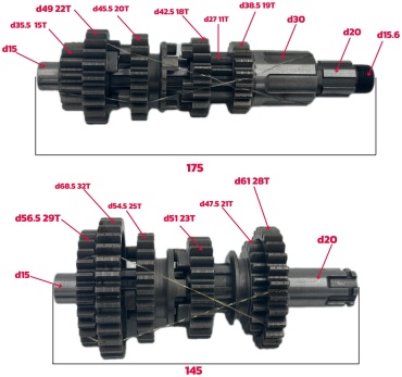 MOTOPART шестерня СВ250