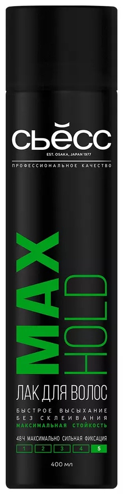 Syoss Max Hold максимальная фиксация 5 лак экстрасильная фиксация 400 мл