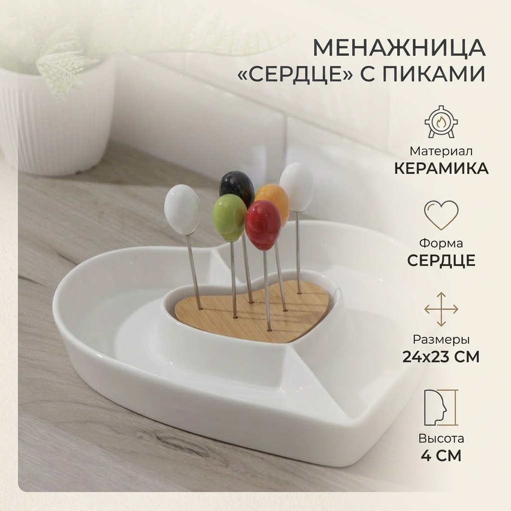 Менажница 1159156 фигурная 1 шт