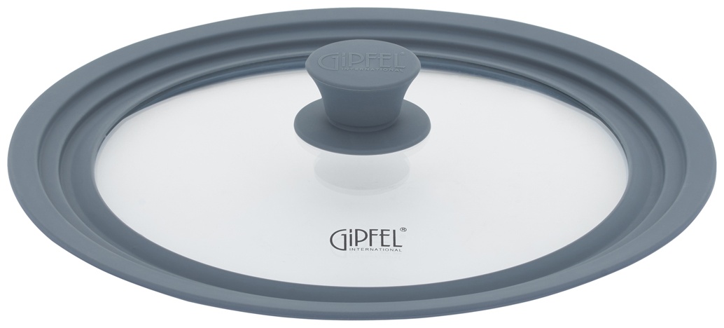 Крышка универсальная GiPFEL 24 см, 26 см, 28 см, нержавеющая сталь, силикон, стекло