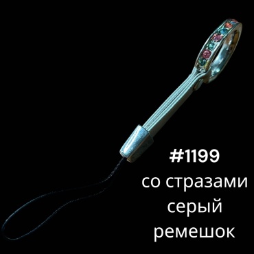 Брелок-держатель SNS Колесо со стразами Диаметр-23 мм искусственная кожа, металл 1 шт