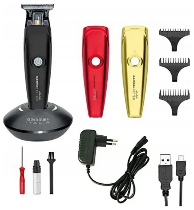Gamma Piu триммер HAIR TRIMMER ABSOLUTE HITTER BLACK черный, красный, золотой
