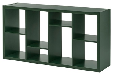 Стеллаж напольный IKEA KALLAX 30573097, 146x39x76 см, зеленый