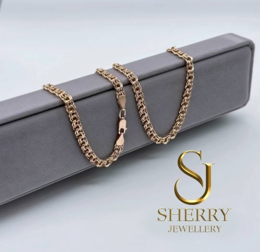 SHERRY NE622464 длина 55 см, вес 6.6 г золото, плетение бисмарк