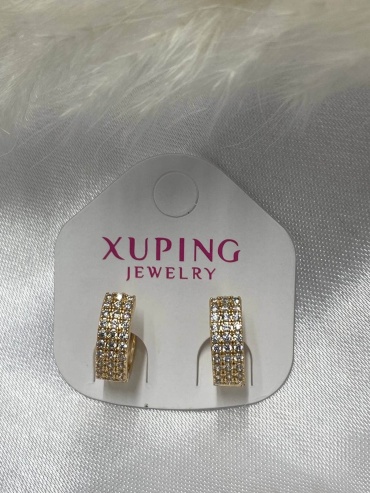 Серьги Xuping медицинская сталь, фианит