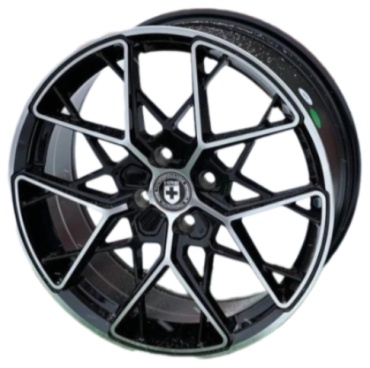 HRE 034A 7.5x17/5x112 D66.6 ET35 4 диска черный, серебристый