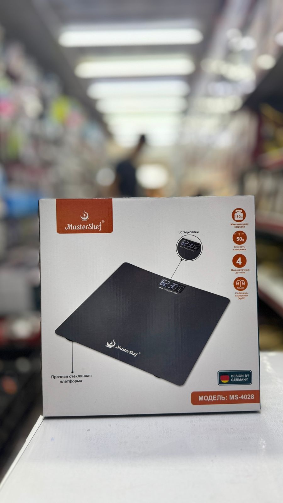Напольные весы SAYASHOP электронные MasterShef MS-4028 до 180 кг