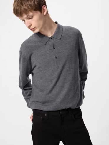 Джемпер Uniqlo серый