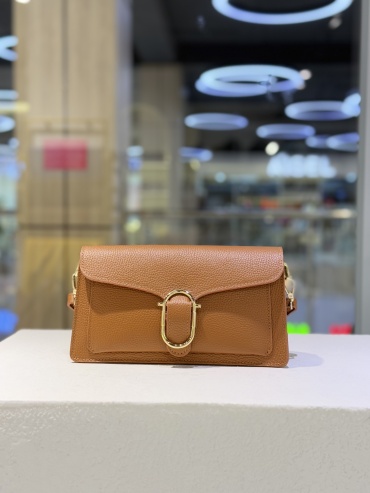 Сумка кросс-боди Genuine Leather натуральная кожа карамельный