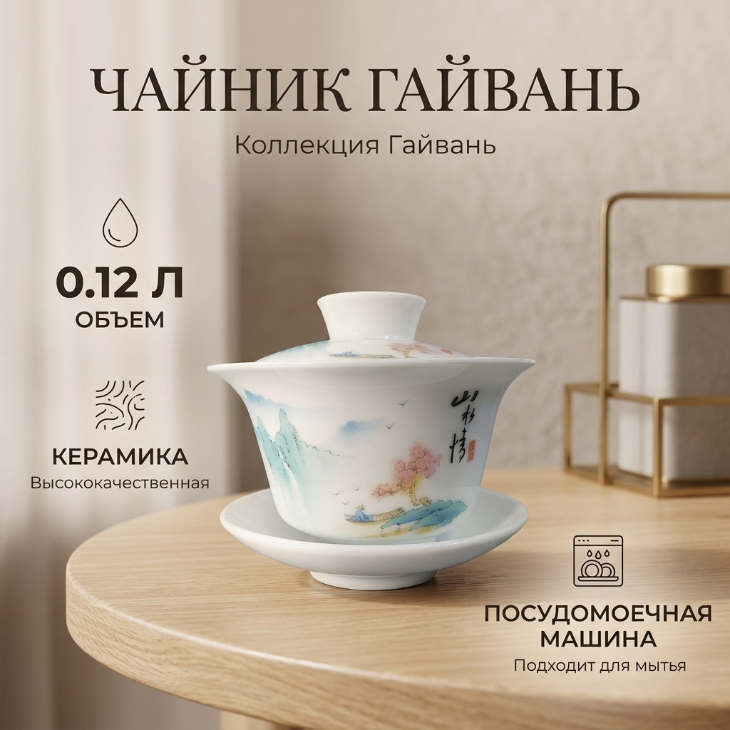 Чайник Гайвань 30404814_457545547 0.12 л, керамика
