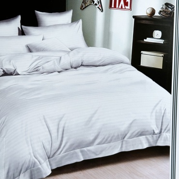 Комплект Korea Striped 2-спальный страйп-сатин, : 55x80 см