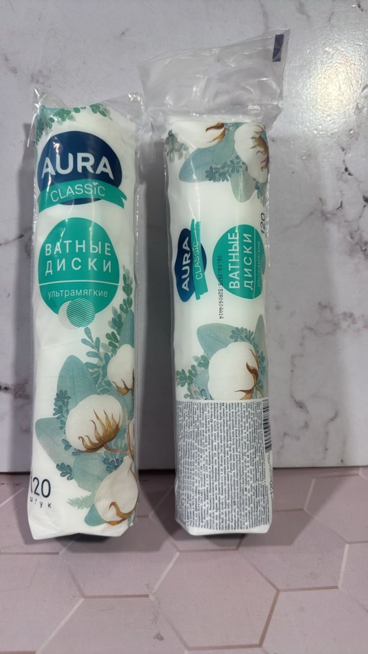 AURA KZ ватные диски TY8195-002-13383853-2013 120 шт