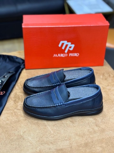 Лоферы темно-синий