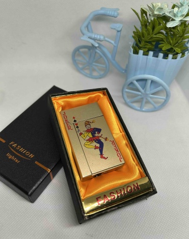 Lighter газовая зажигалка 18286543_160924_ Joker, металлический сплав