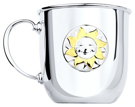 Кружка SOKOLOV 2302010038 вес 86.15 г серебро, без вставок