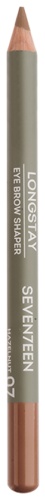 Seventeen карандаш для бровей с щеточкой LONGSTAY EYE BROW SHAPER 07 ореховый