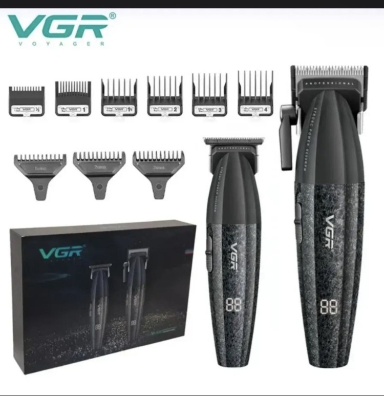 VGR Professional набор для стрижки V-640 черный