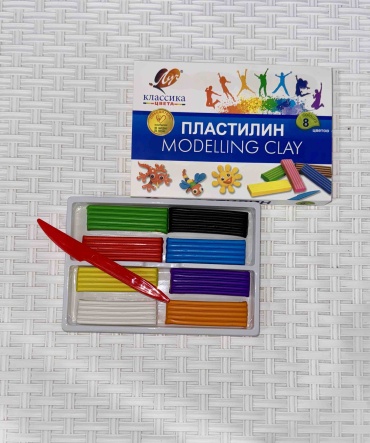 Масса для лепки Луч Item number 12C 867-08 количество цветов: 8 шт
