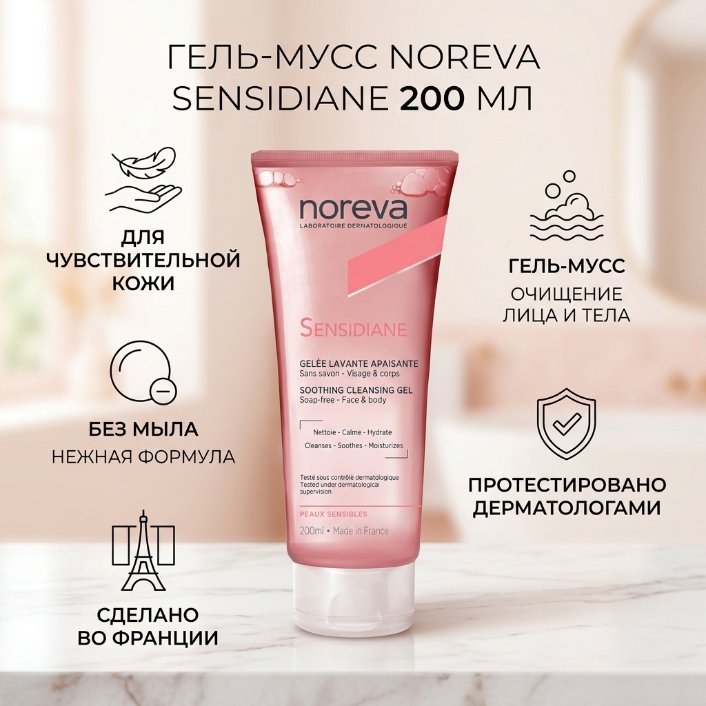 Noreva Sensidian гель-мусс 200 мл