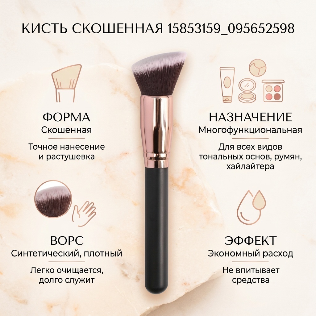 Кисть скошенная 15853159_095652598 1 шт