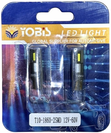 Yobis T10 светодиодная W5W, 2 шт