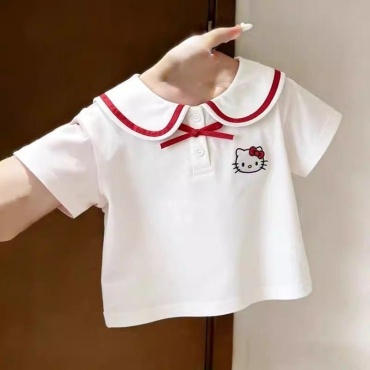 Футболка Hello Kitty белый, красный