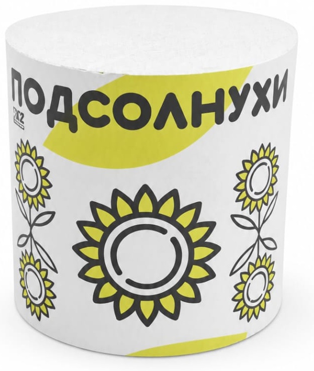 РАДУГА туалетная бумага 1-слойный 1 шт, вторичная целлюлоза