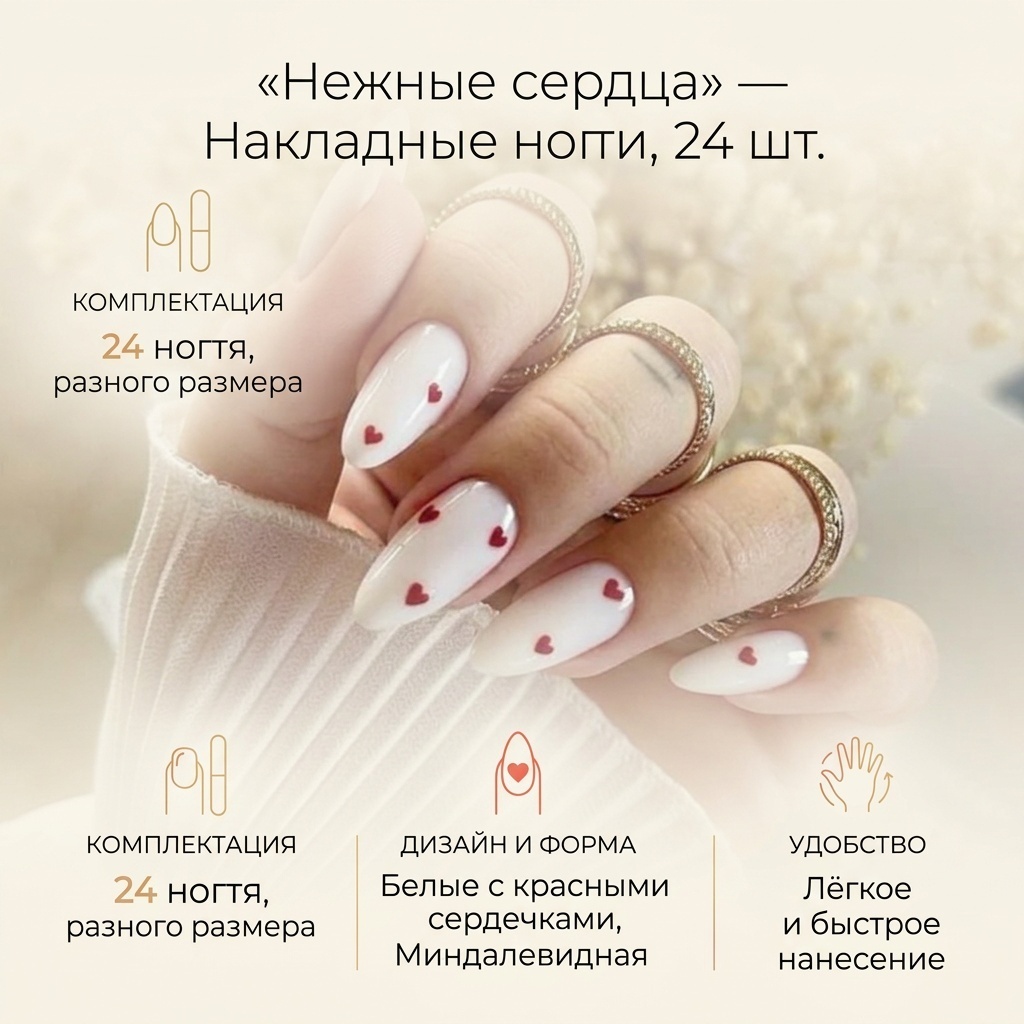 Накладные ногти 30267151_744076487 24 шт