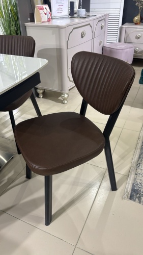 Комплект стульев Lotus 110805724, 88x45x45 см, черный, коричневый 4 шт.
