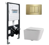 Abber унитаз с инсталляцией AC1201-AC0105-AC0120MMG, керамика