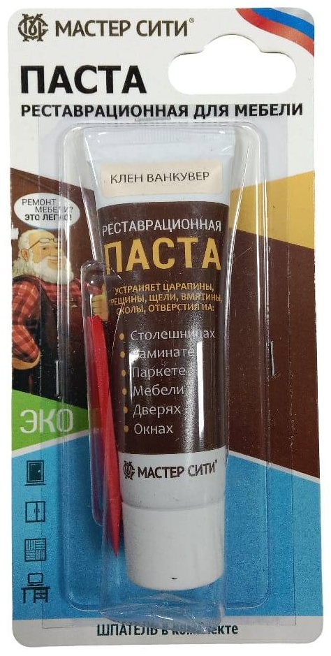 Паста реставрационная для мебели Мастер Сити Клен Ванкувер 0.03 л