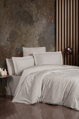 Комплект First Choice Megan Beige 1.5-спальный хлопок, сатин, 2 наволочки: 50x70 см, 70x70 см