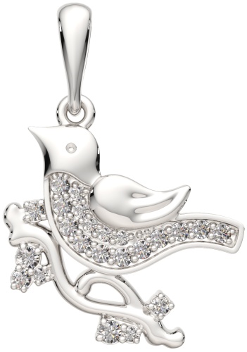 Подвеска Lucente Silver ZO-0440590 вес 1.14 г серебро, фианит