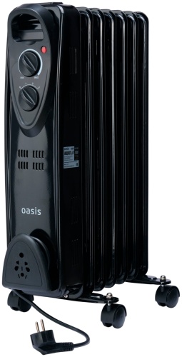 Масляный радиатор Oasis US-15B черный