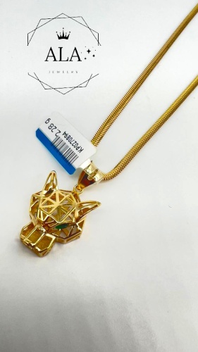 ALA ALA_GLD232-007 длина 50 см, вес 7.38 г золото, плетение снейк
