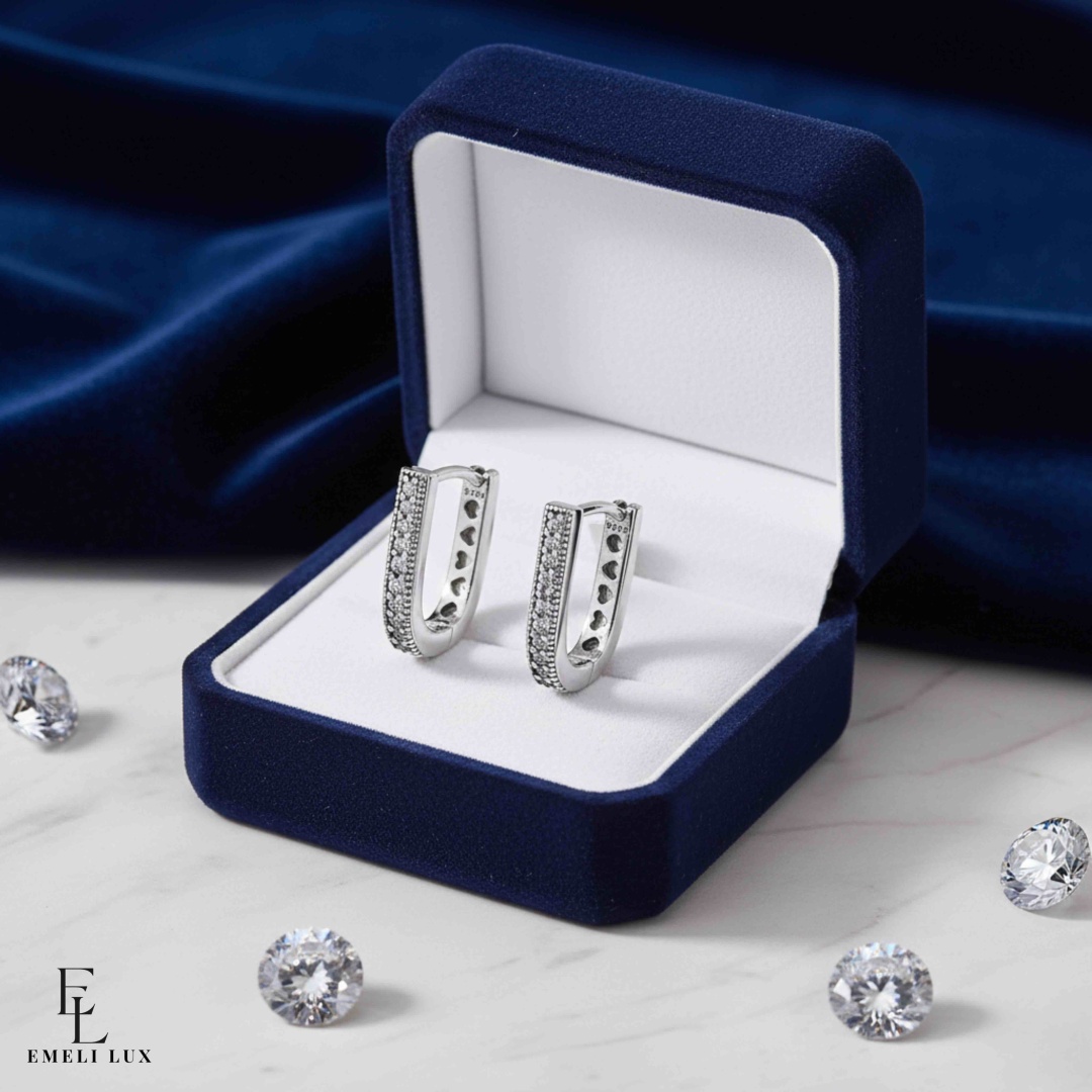 Серьги Emeli lux 35789 вес 4.7 г серебро, без вставок