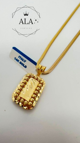ALA ALA_GLD231-005 длина 50 см, вес 7.98 г золото, плетение снейк