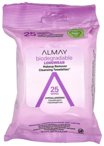Almay Cleansing Towelettes салфетки для снятия макияжа из нетканого материала 25 шт