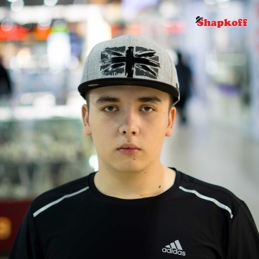 Бейсболка Shapkoff размер 58, 59, 60, черный, серый