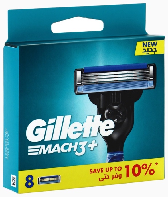 Gillette Сменные кассеты Gillette Mach3, 3 лезвия, 8 шт. сменные кассеты 8 шт