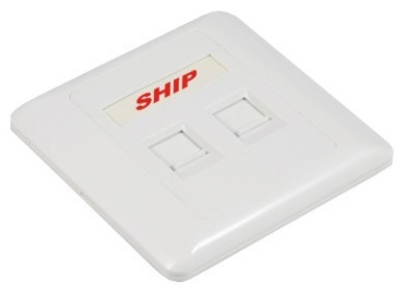 SHIP накладная A160-2, компьютерный (RJ45) цвет белый