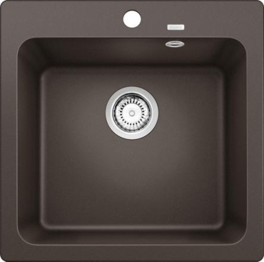 Кухонная мойка Blanco Naya 5 S - кофе (526585) 51.5х51х20 см, искусственный камень, тон кофе