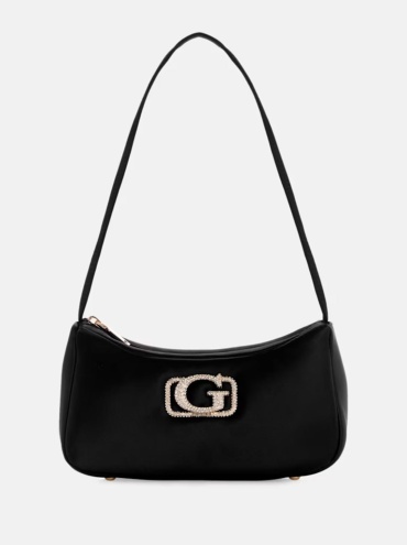 Сумка седло GUESS текстиль черный