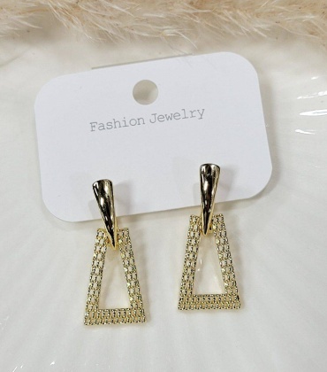 Серьги Stainless Steel титан, без вставок