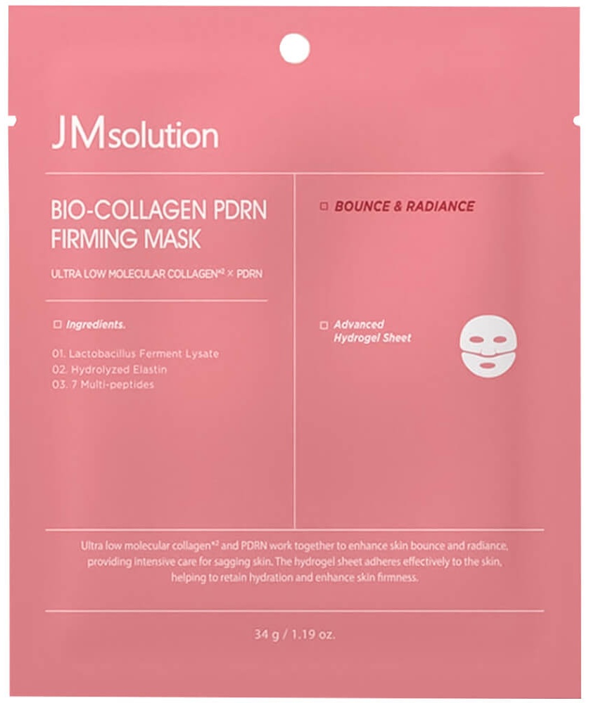 Маска для лица JMsolution гидрогелевая Bio-Collagen PDRN Firming Mask 34 г, фото 3